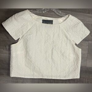 Silk lined textured elegant top